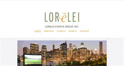Desktop Screenshot of loreleievents.com