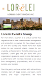 Mobile Screenshot of loreleievents.com