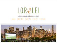 Tablet Screenshot of loreleievents.com